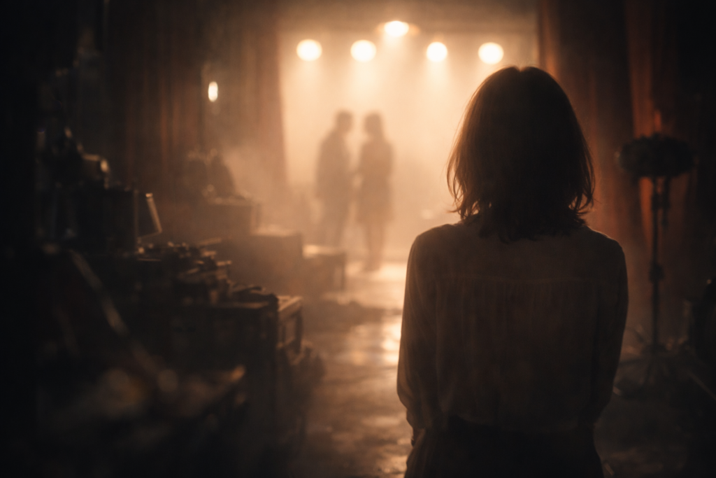 席に座る日本人女性と先生私の隣に座っていただけませんかの緊迫した空気