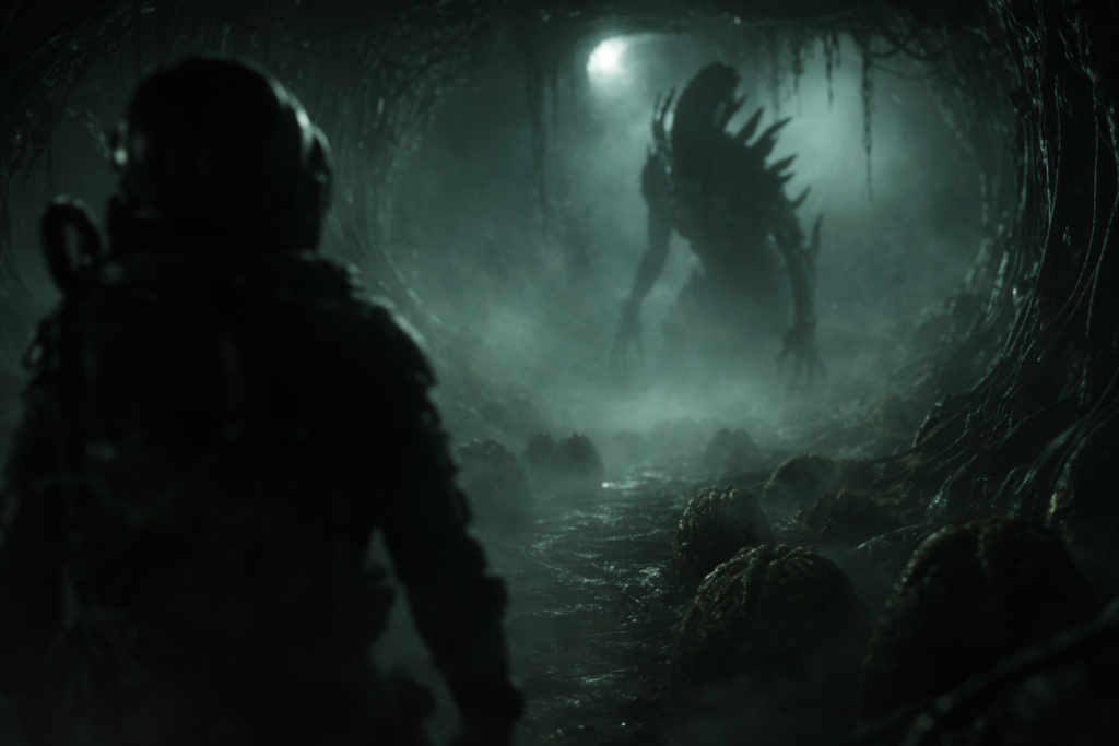 エイリアン:コヴェナントを考察する男性