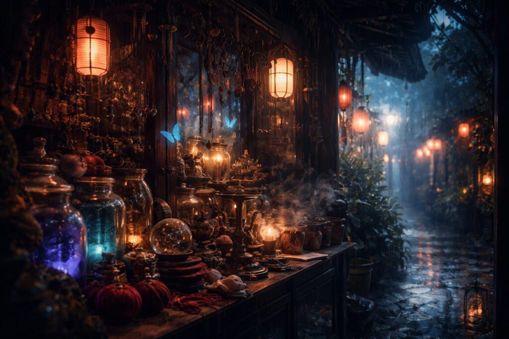 ホリック映画ネタバレの幻想的な店内空間