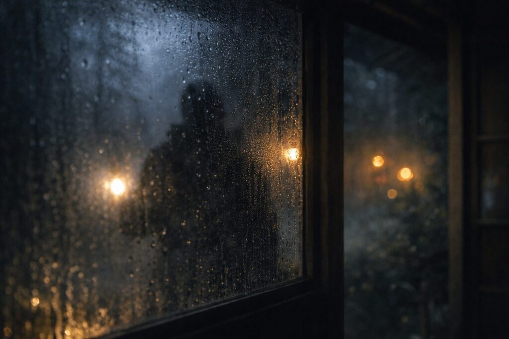 不安を抱える男性が佇むイットカムズアットナイトの緊迫シーン