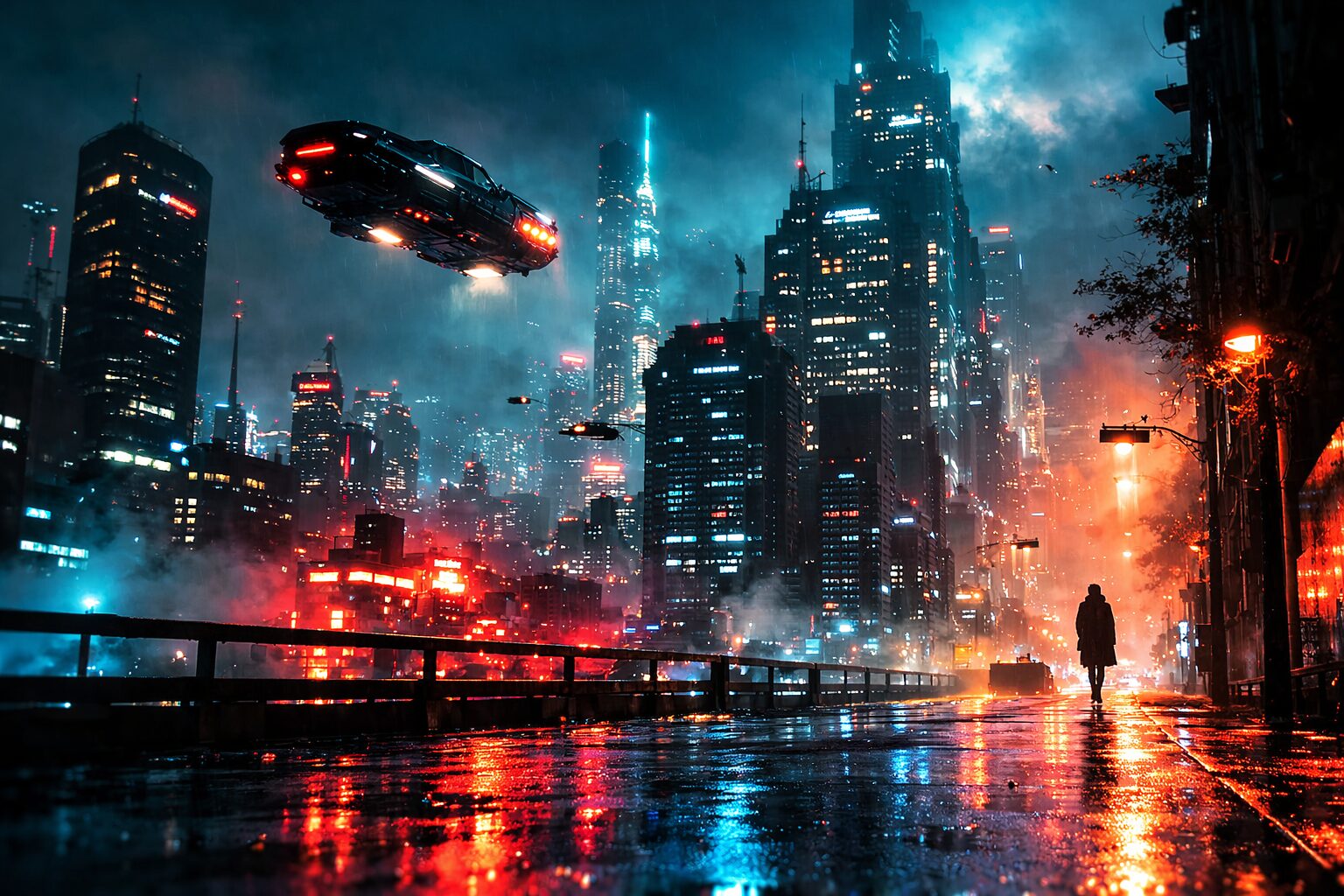 荒廃した未来都市に漂うブレードランナー2049の静かな緊張感