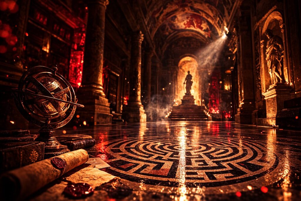 ダヴィンチコード インフェルノで謎に迫る男性