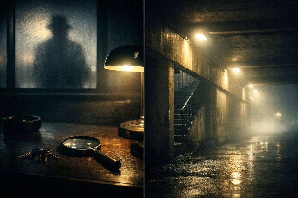 不穏な表情の男性が映るテッド・バンディの一幕