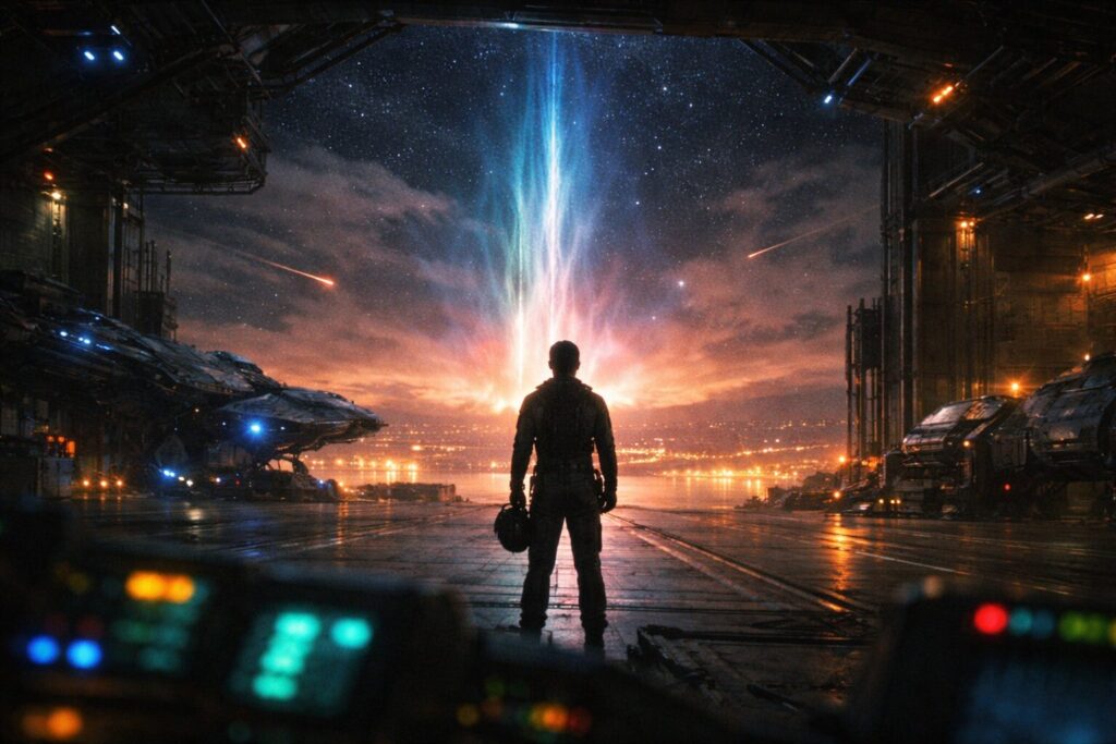 キャプテンマーベルで戦う男性兵士