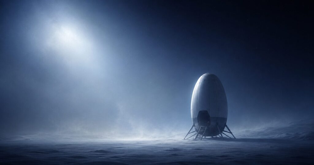 映画『スペースマン』の孤独や喪失と向き合う主人公の心情や宇宙での静かな雰囲気を表すイメージ画像