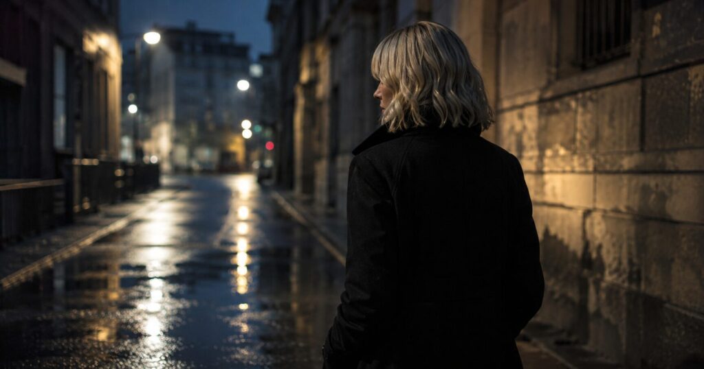 アトミック・ブロンドの解説で描かれる二重・三重スパイが潜む緊張感ある世界観を表すイメージ画像