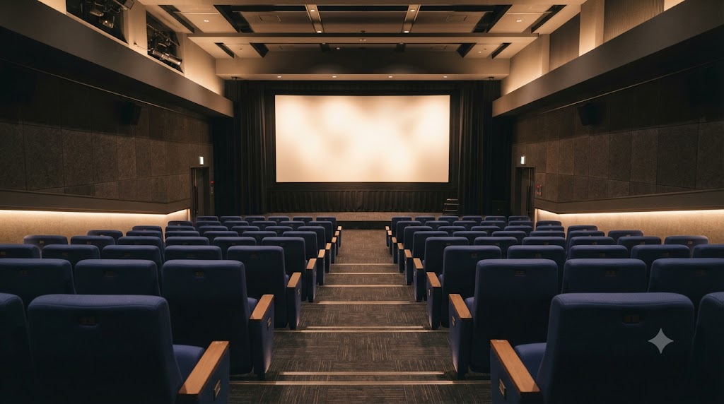 映画館どの席がいいかを考える際の鑑賞環境やスクリーンとの距離感を表すイメージ画像
