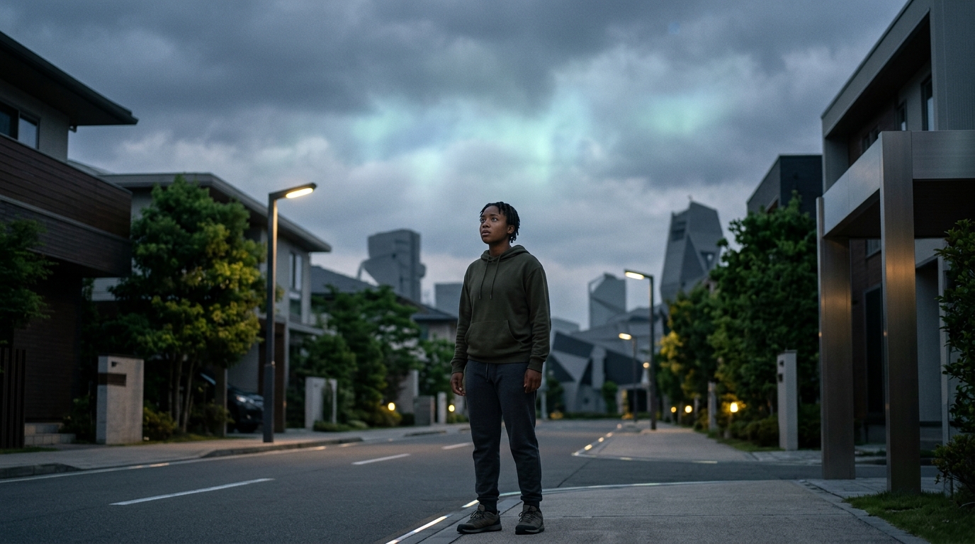 映画『見えざる手のある風景』の物語や作品テーマを表すイメージ画像